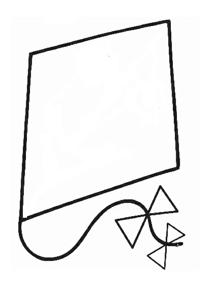 Free printable Kite coloring page #168295 from Objects collection