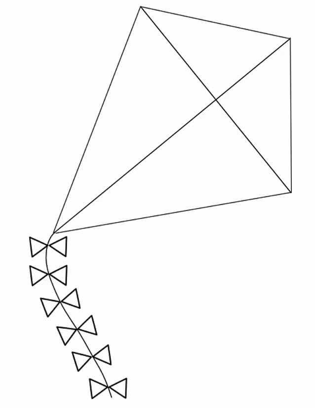 Free printable Kite coloring page #168298 from Objects collection