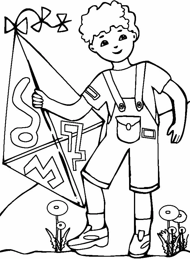 Free printable Kite coloring page #168311 from Objects collection