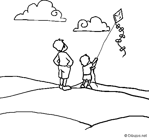 Free printable Kite coloring page #168316 from Objects collection