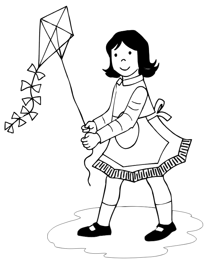 Free printable Kite coloring page #168334 from Objects collection