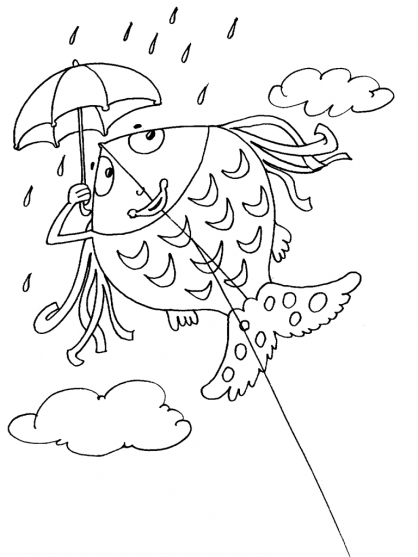 Free printable Kite coloring page #168352 from Objects collection