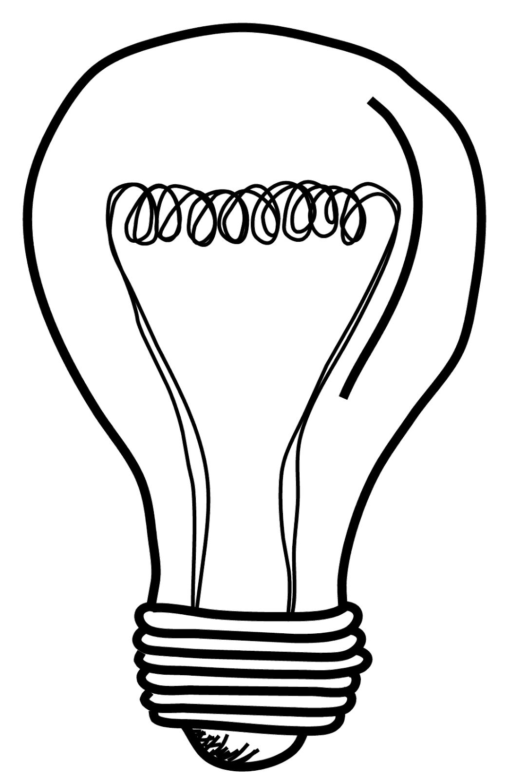 Free printable Light bulb coloring page #119411 from Objects collection