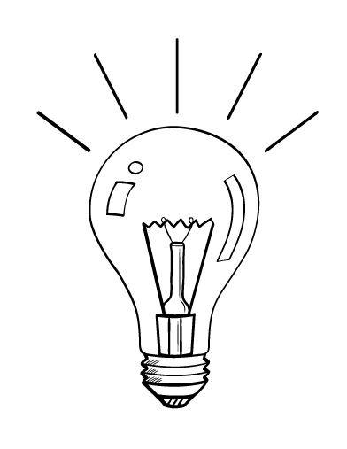 Free printable Light bulb coloring page #119500 from Objects collection