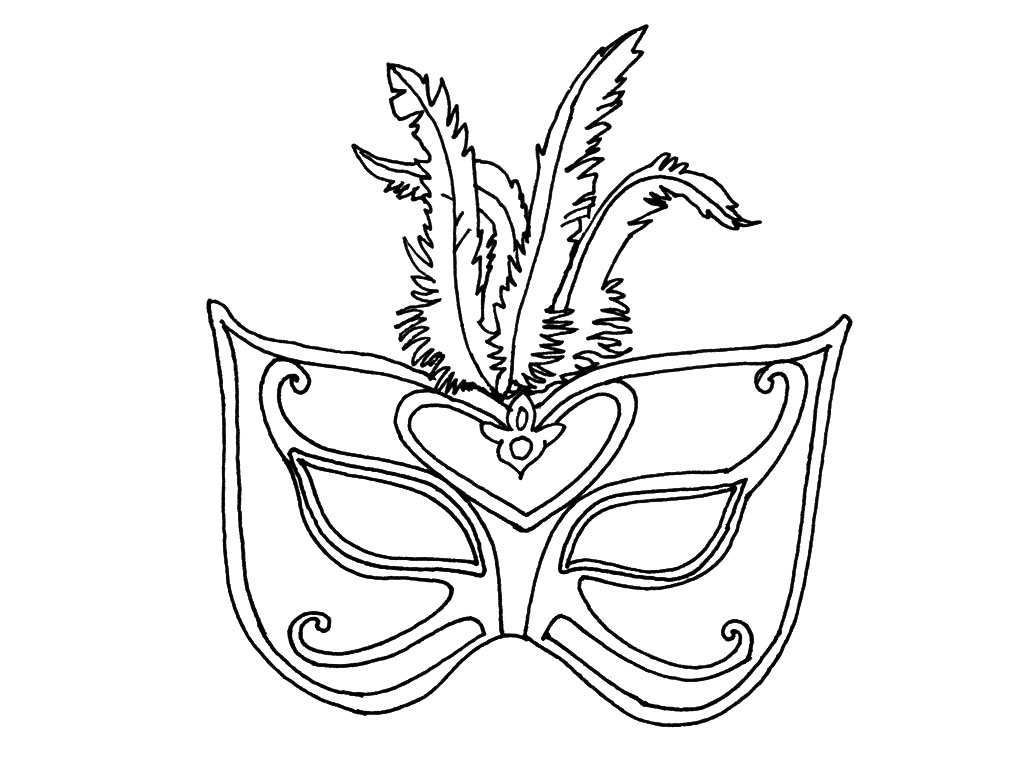 Free printable Mask coloring page #120481 from Objects collection