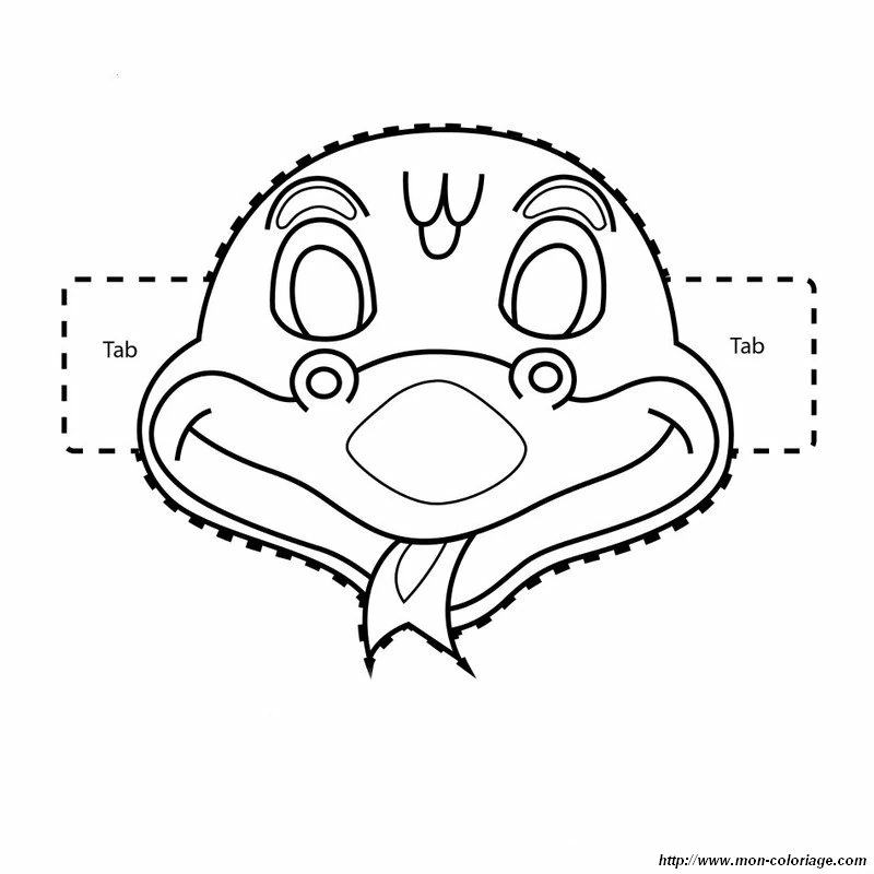 Free printable Mask coloring page #120617 from Objects collection