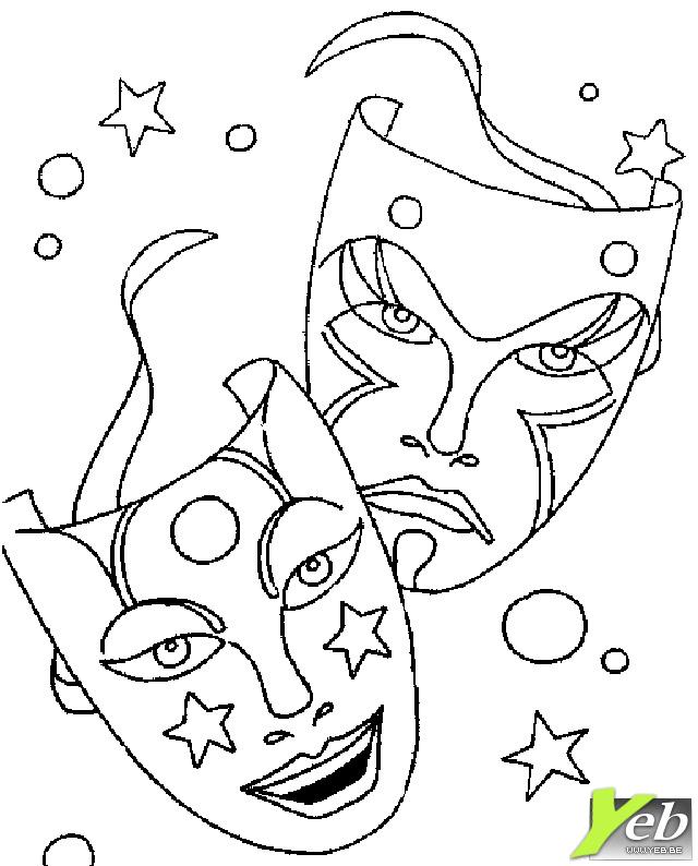 Free printable Mask coloring page #120640 from Objects collection