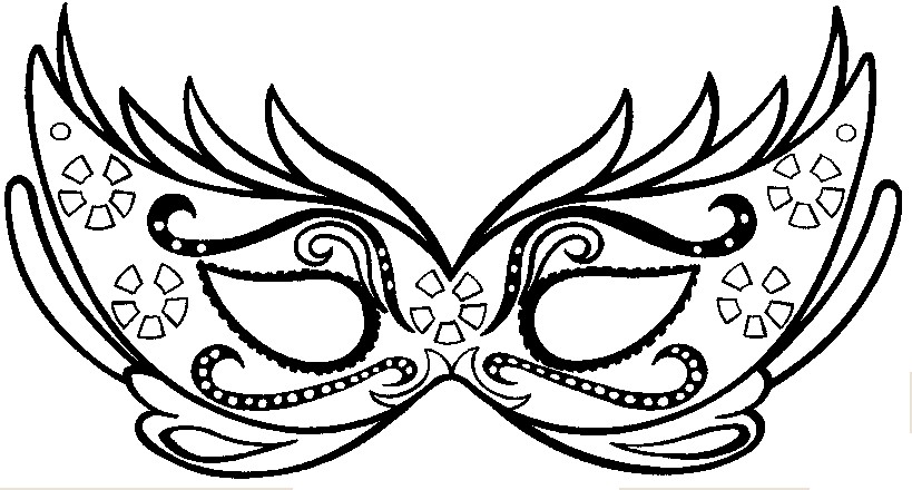 Free printable Mask coloring page #120651 from Objects collection