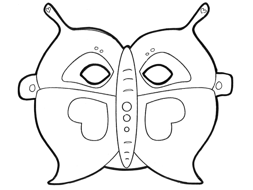 Free printable Mask coloring page #120676 from Objects collection