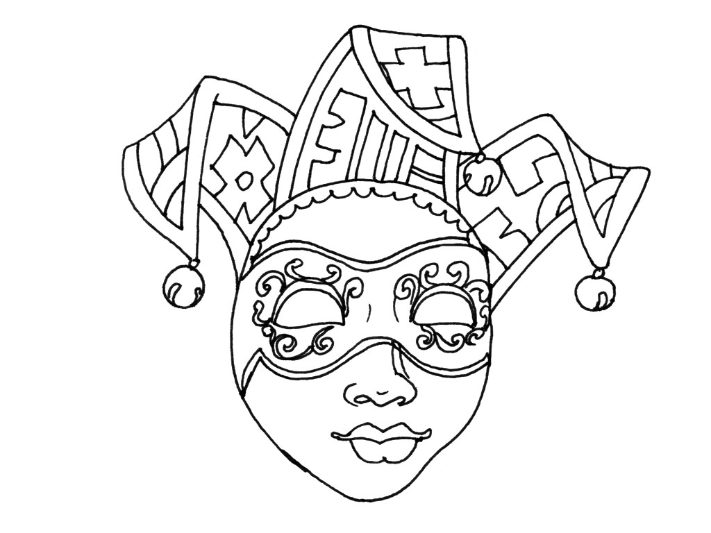 Free printable Mask coloring page #120677 from Objects collection