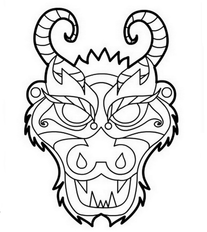 Free printable Mask coloring page #120726 from Objects collection
