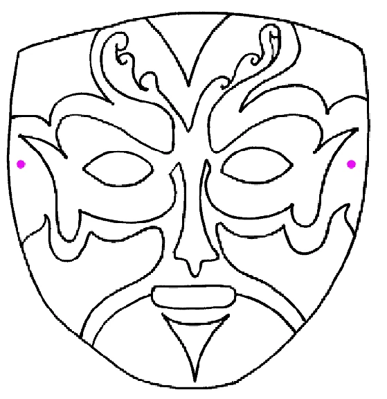 Free printable Mask coloring page #120760 from Objects collection