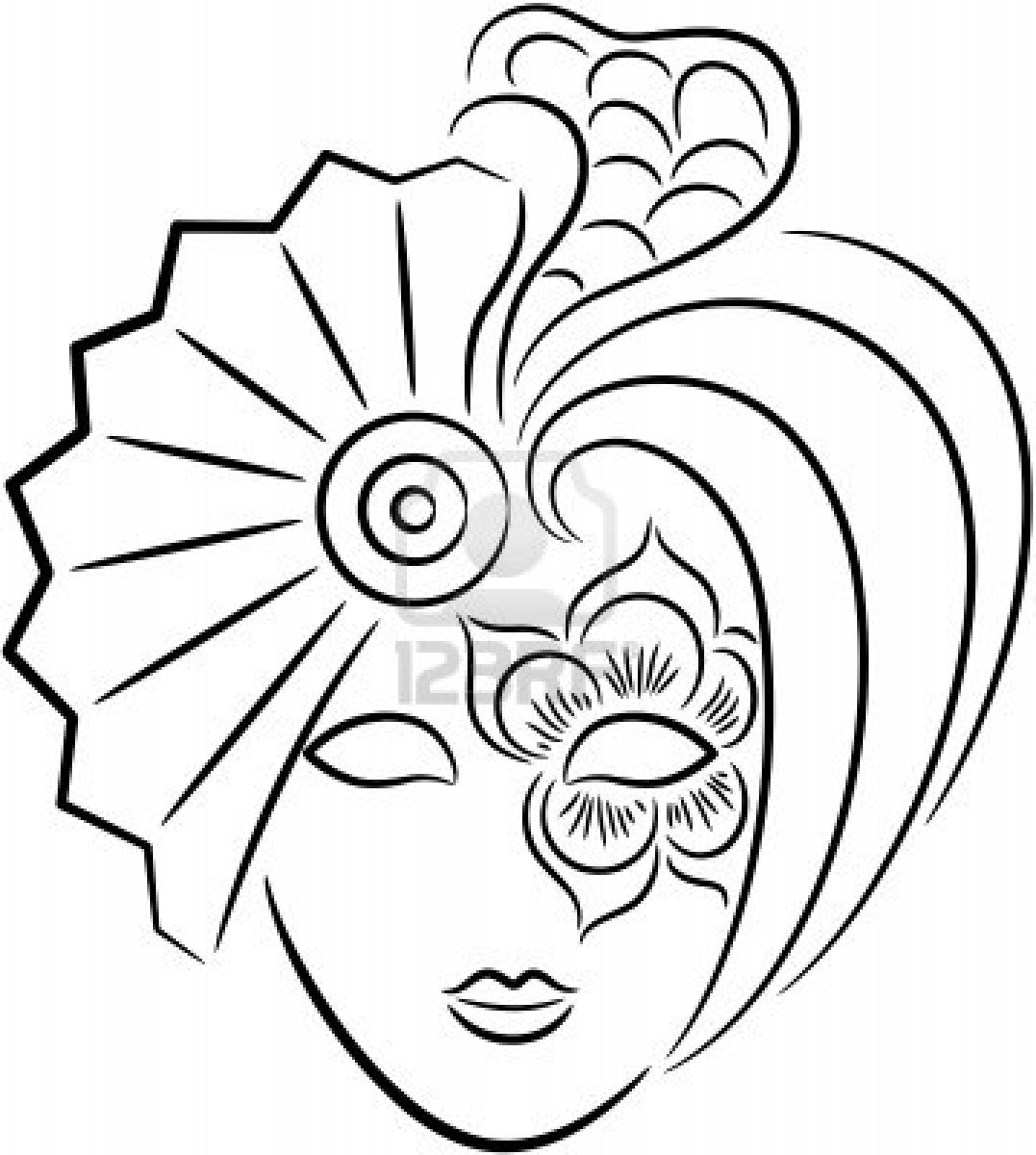 Free printable Mask coloring page #120804 from Objects collection