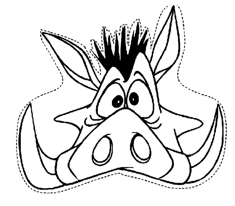 Free printable Mask coloring page #120817 from Objects collection