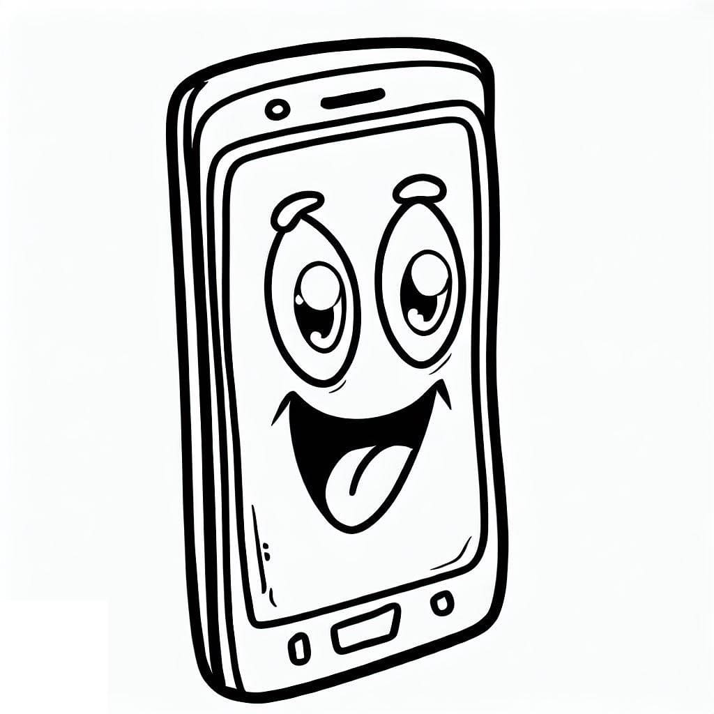 Free printable Phone coloring page #192597 from Objects collection