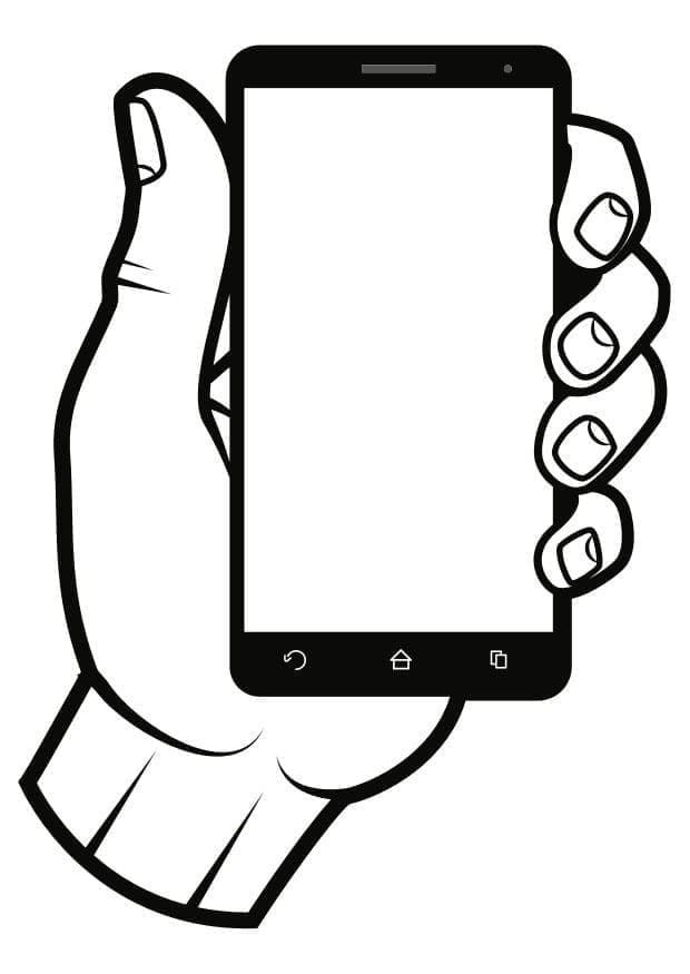Free printable Phone coloring page #192605 from Objects collection
