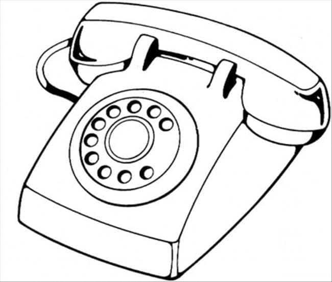 Free printable Phone coloring page #192625 from Objects collection