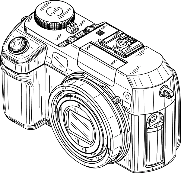 Free printable Photo camera coloring page #119733 from Objects collection