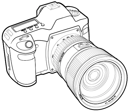 Free printable Photo camera coloring page #119738 from Objects collection