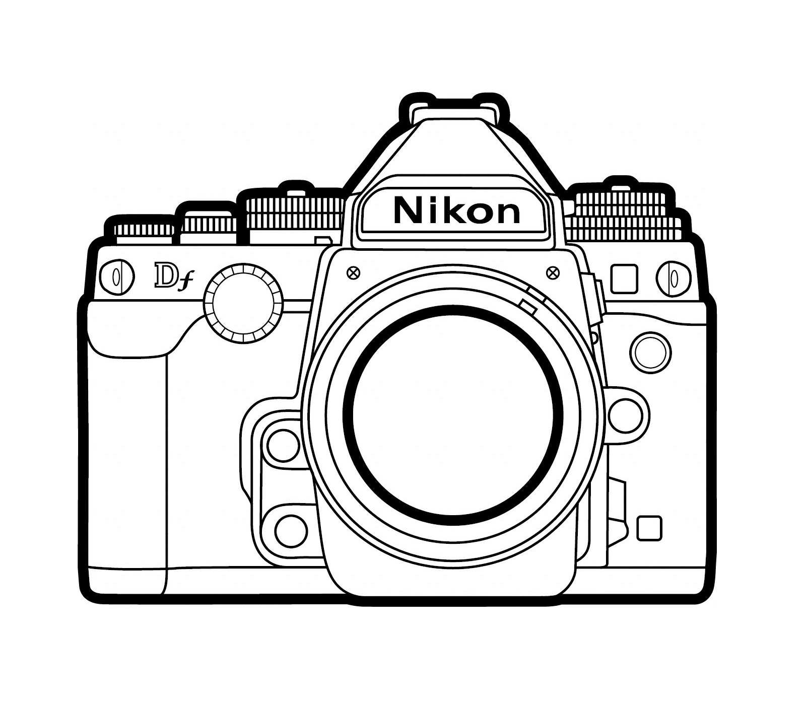 Free printable Photo camera coloring page #119905 from Objects collection