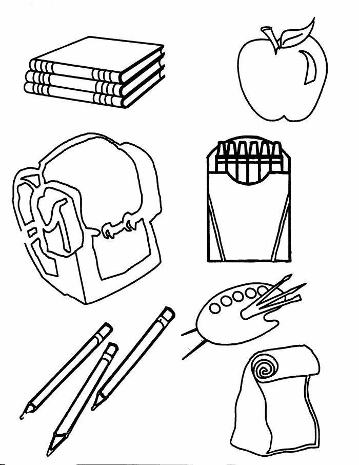 Free printable School equipment coloring page #118265 from Objects collection