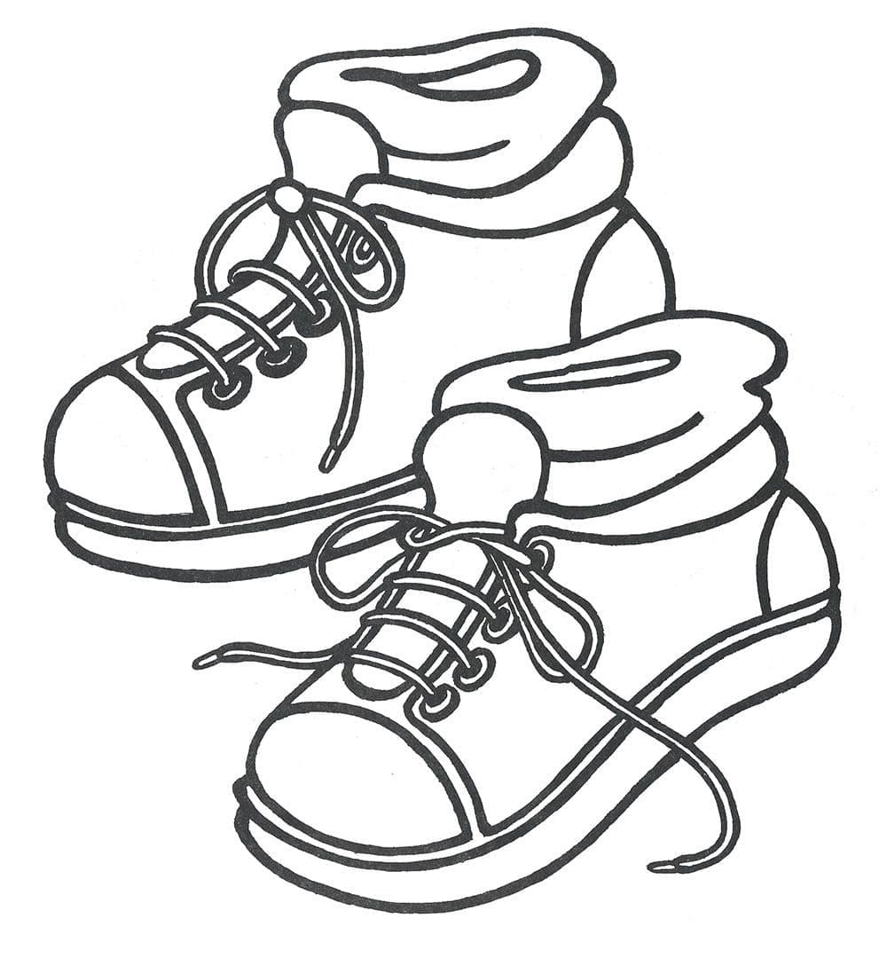 Free printable Shoe coloring page #211585 from Objects collection
