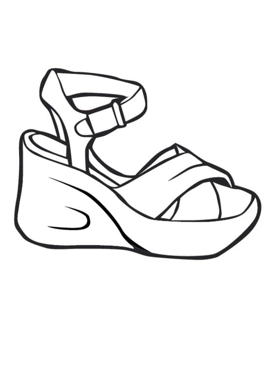 Free printable Shoe coloring page #211590 from Objects collection