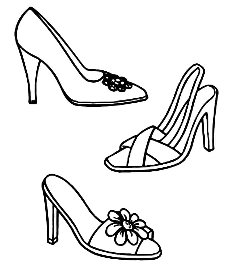 Free printable Shoe coloring page #211593 from Objects collection
