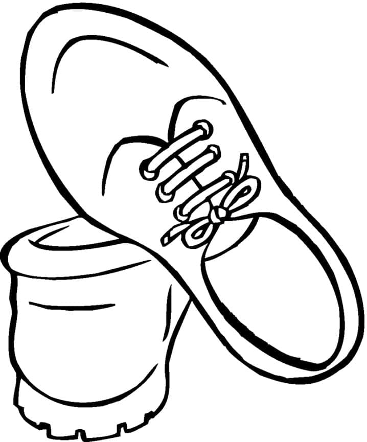 Free printable Shoe coloring page #211609 from Objects collection