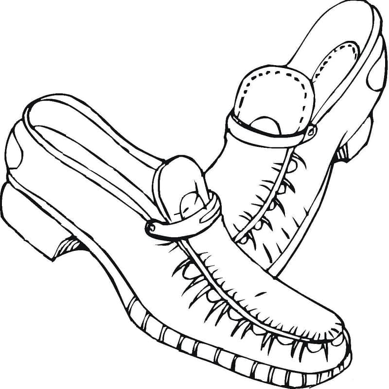 Free printable Shoe coloring page #211610 from Objects collection
