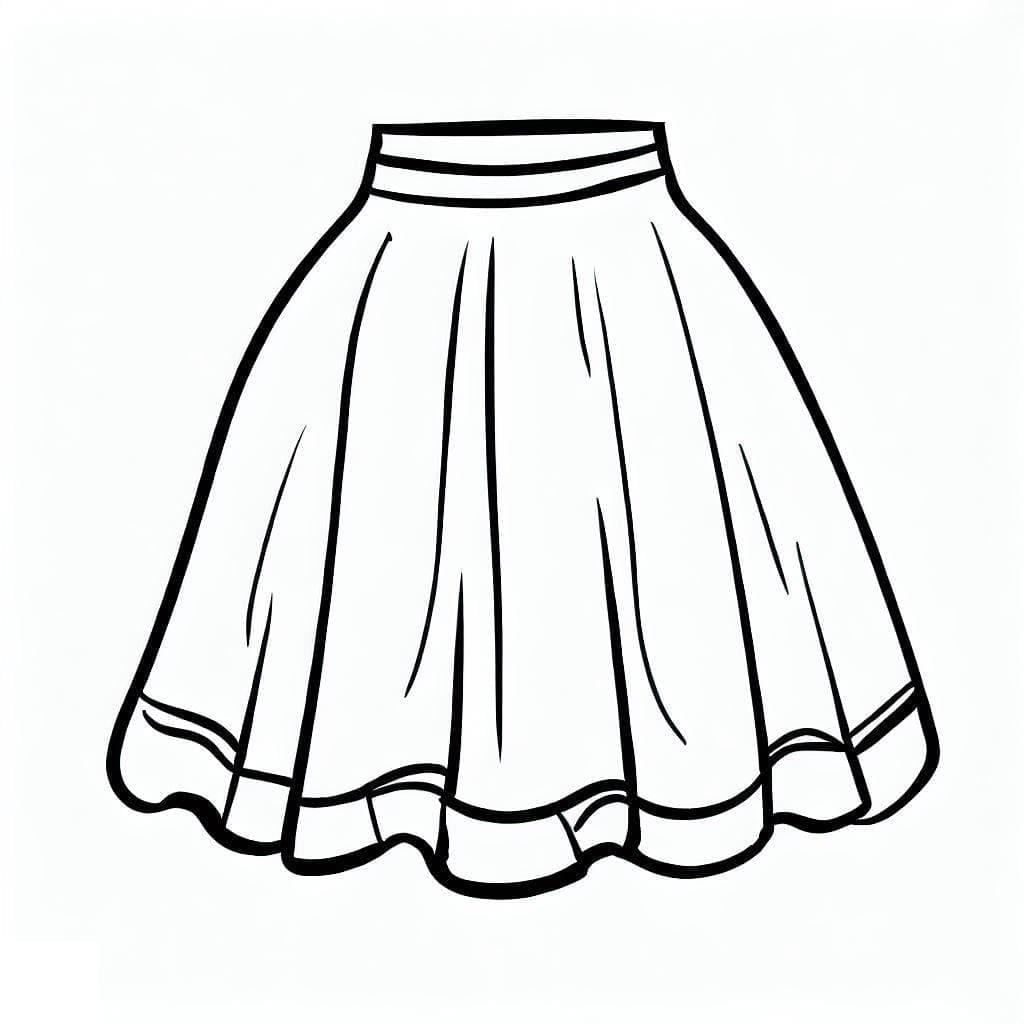 Free printable Skirt coloring page #191547 from Objects collection