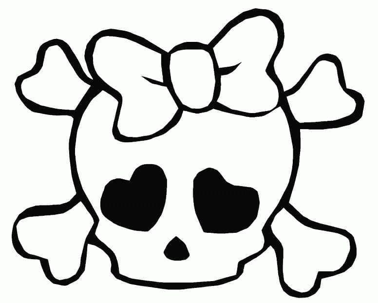 Free printable Skull coloring page #181147 from Objects collection