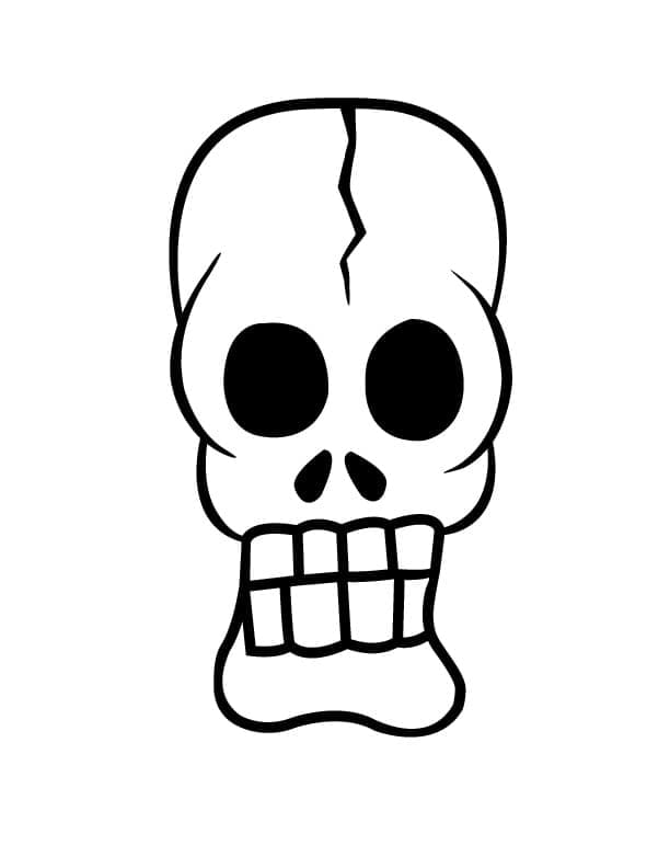 Free printable Skull coloring page #204898 from Objects collection