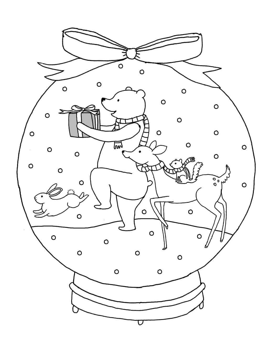 Free printable Snow Globe coloring page #202619 from Objects collection