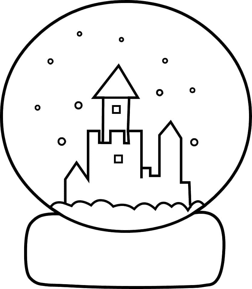 Free printable Snow Globe coloring page #202626 from Objects collection