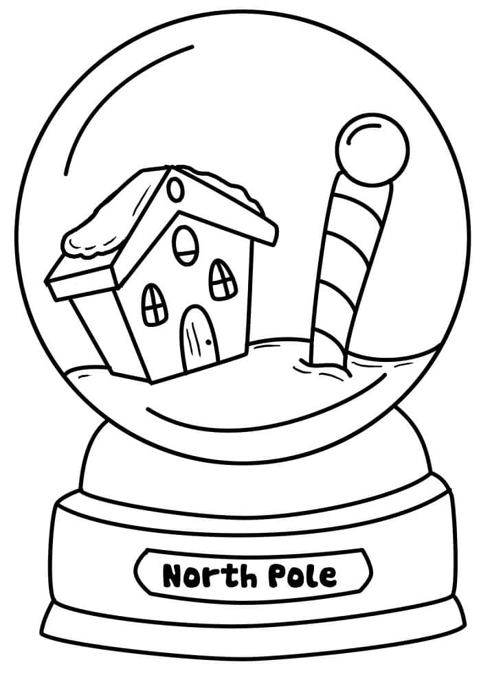 Free printable Snow Globe coloring page #202651 from Objects collection