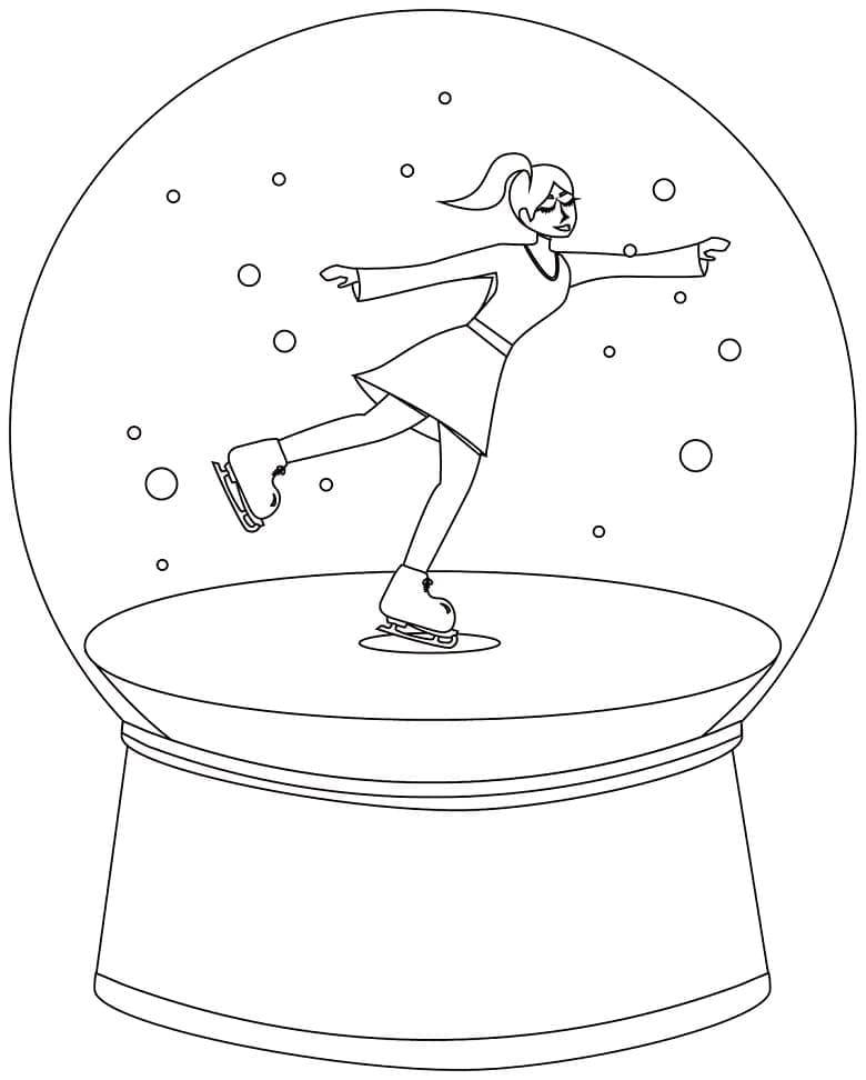 Free printable Snow Globe coloring page #202654 from Objects collection