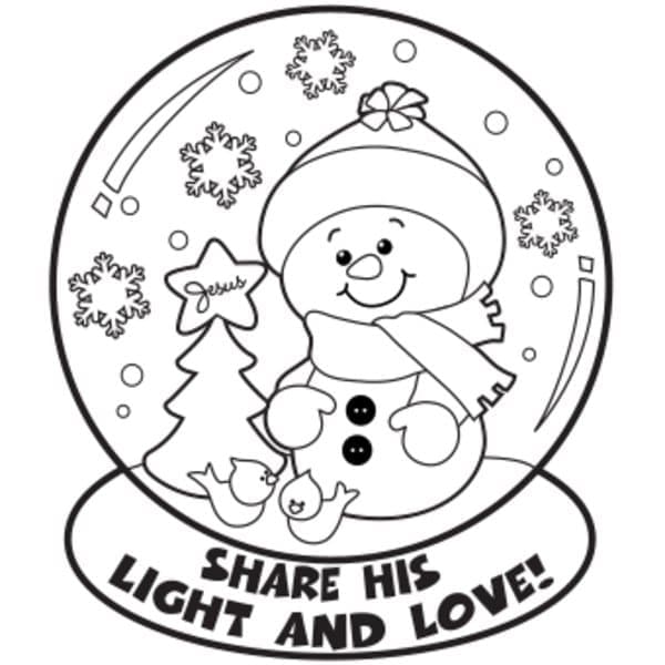 Free printable Snow Globe coloring page #202656 from Objects collection