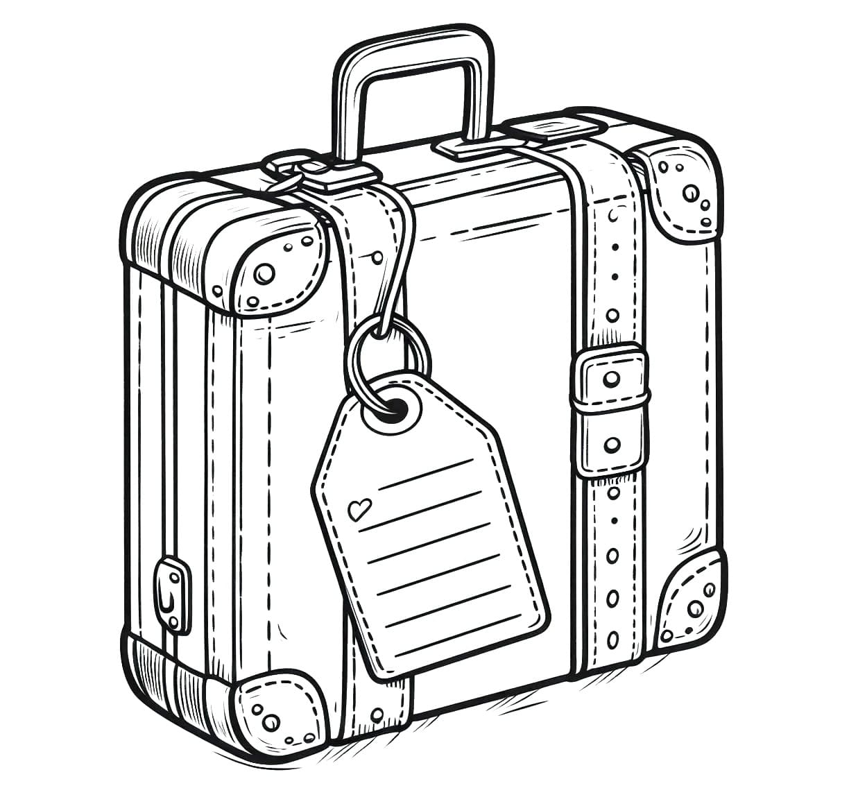 Free printable Suitcase coloring page #217433 from Objects collection