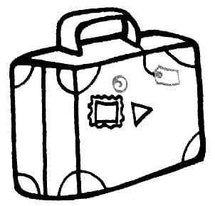 Free printable Suitcase coloring page #217437 from Objects collection