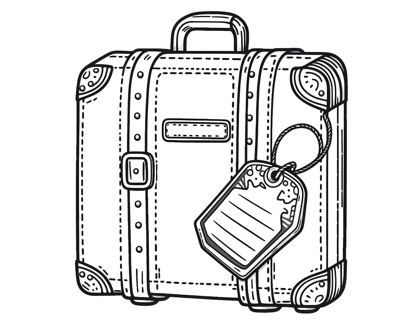 Free printable Suitcase coloring page #217449 from Objects collection