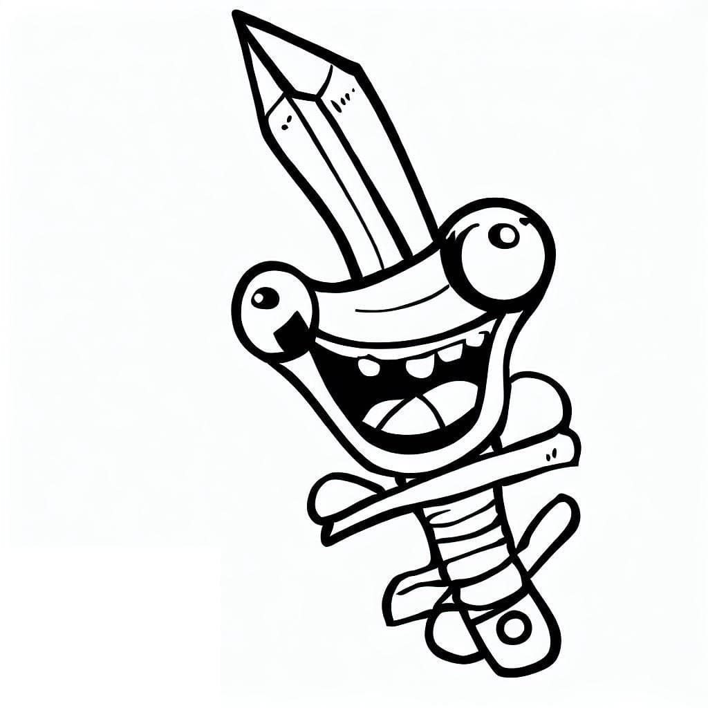 Free printable Sword coloring page #187180 from Objects collection