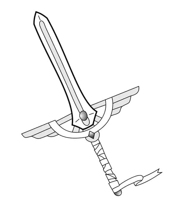 Free printable Sword coloring page #187197 from Objects collection