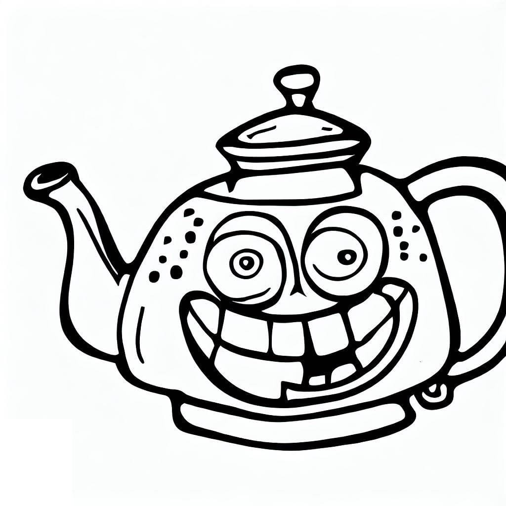Free printable Teapot coloring page #185603 from Objects collection