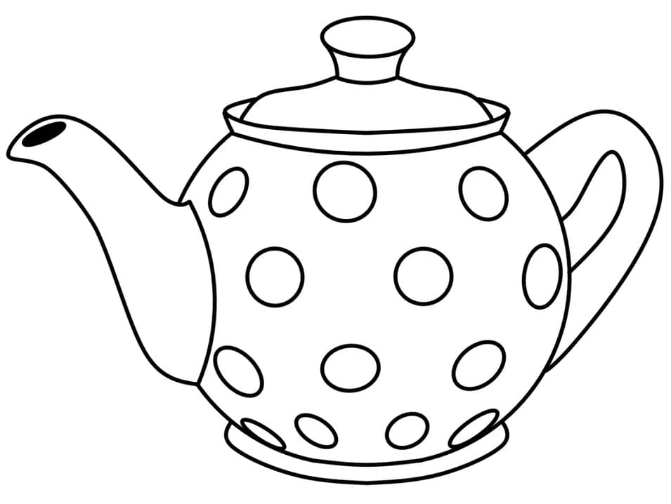 Free printable Teapot coloring page #185612 from Objects collection