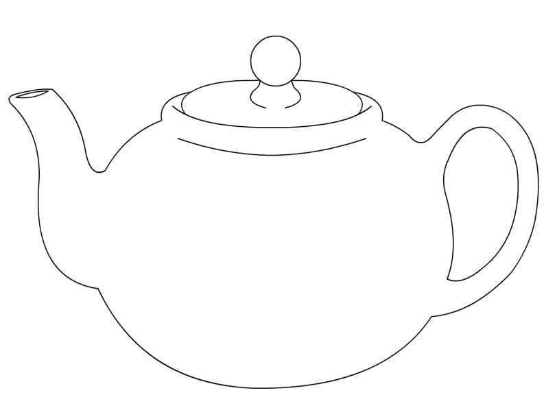 Free printable Teapot coloring page #185613 from Objects collection