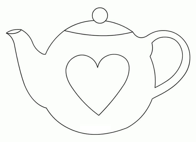 Free printable Teapot coloring page #185619 from Objects collection