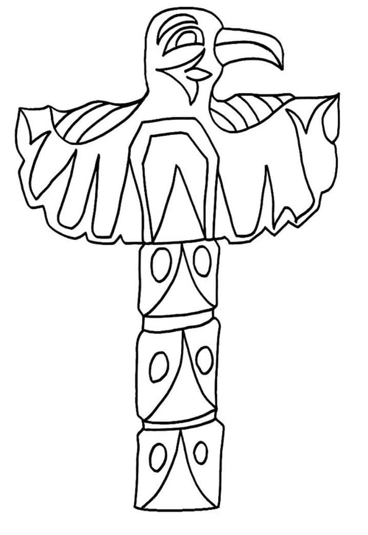 Free printable Totem coloring page #203103 from Objects collection