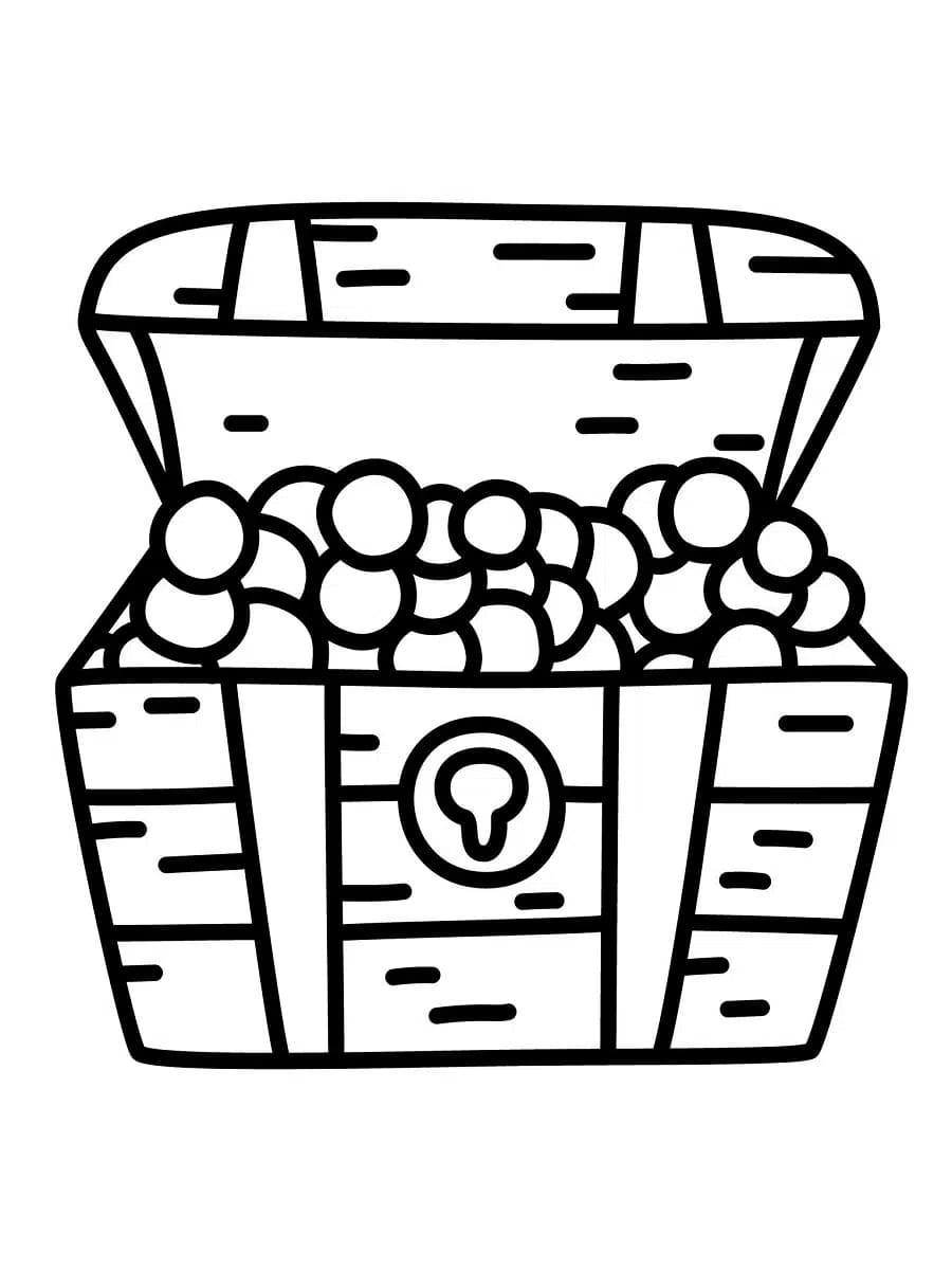 Free printable Treasure Chest coloring page #220527 from Objects collection
