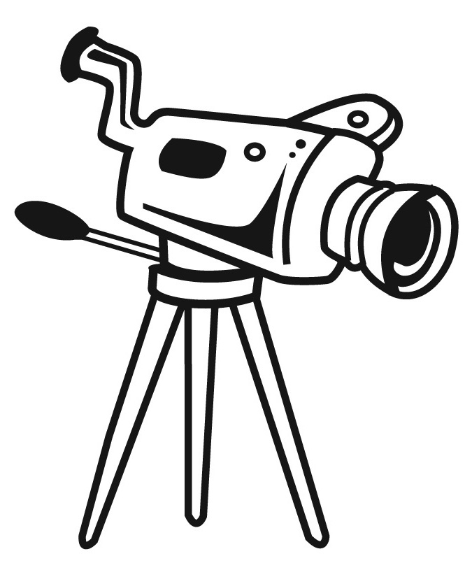 Free printable Video camera coloring page #120183 from Objects collection